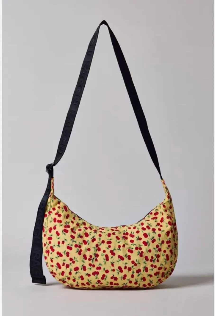 Baggu Medium Nylon Crescent Bag Cherry Land